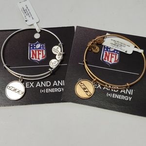 Alex and Ani NFL New York Jets football bracelet